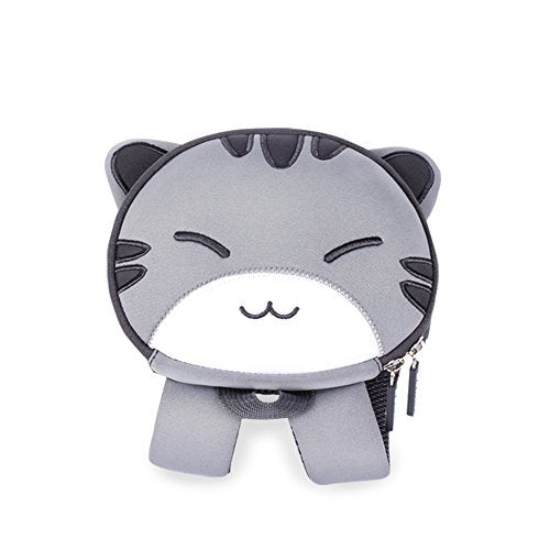 NOHOO Toddler Backpack, Mini Cute Cartoon Animal, Waterproof Travel Book Bag for Baby Boys Girls 3~6 Years(Cat)