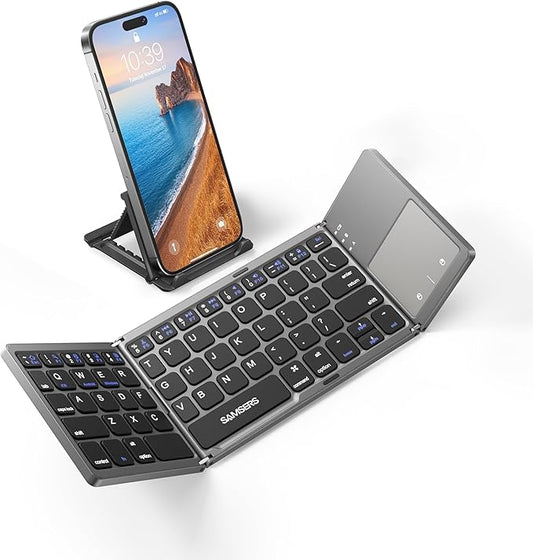 B033 Ultra-Slim Portable Folding Keyboard with Touchpad