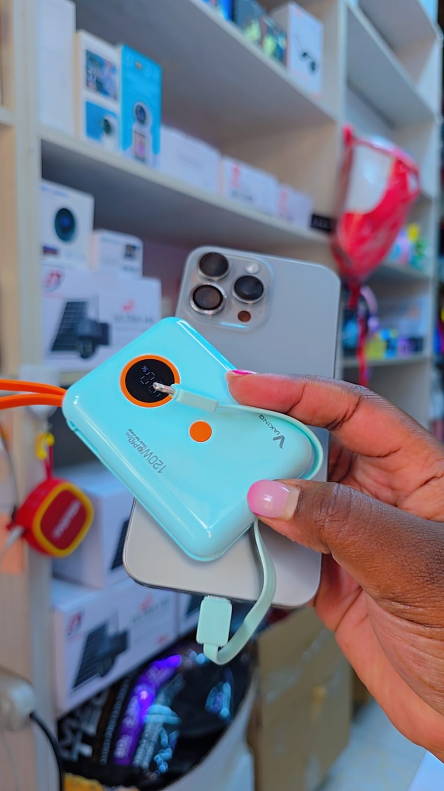 VIAKING Powerbank with Wired 10000MAH