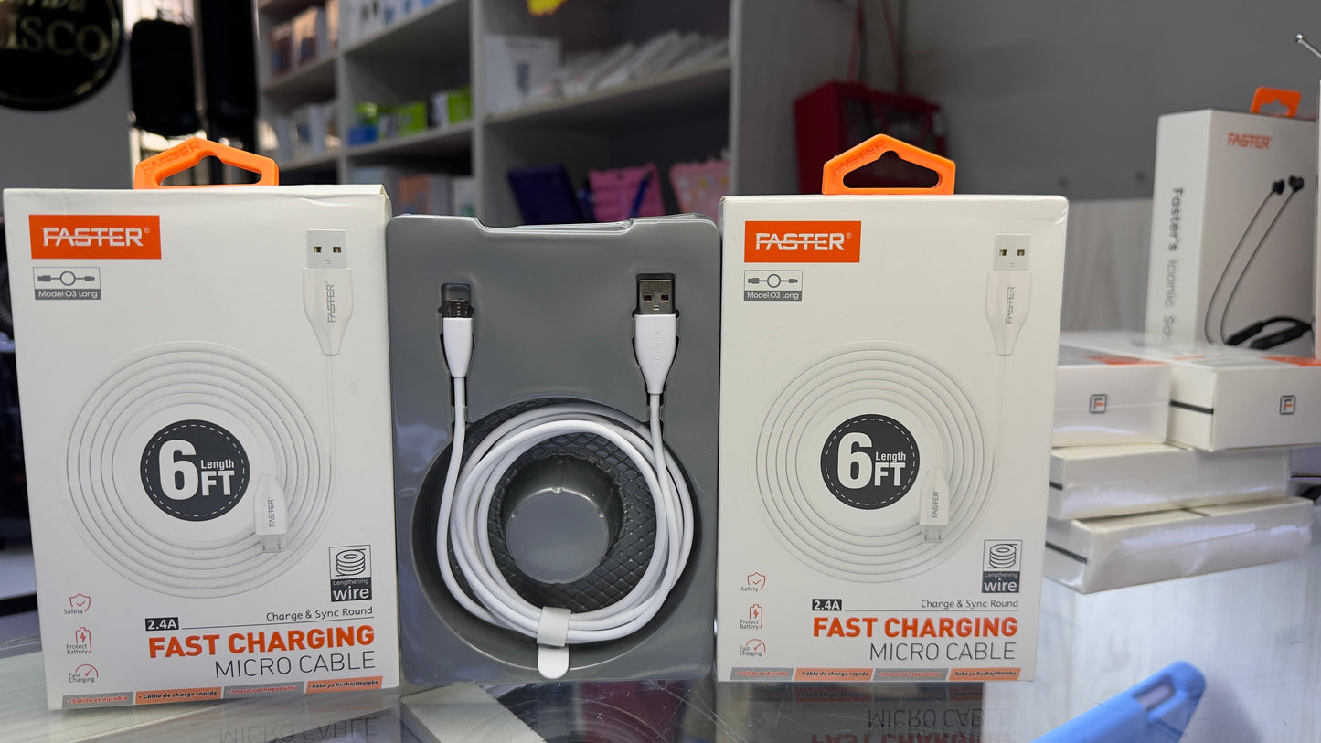 FASTER 03 6ft Micro USB Datacable