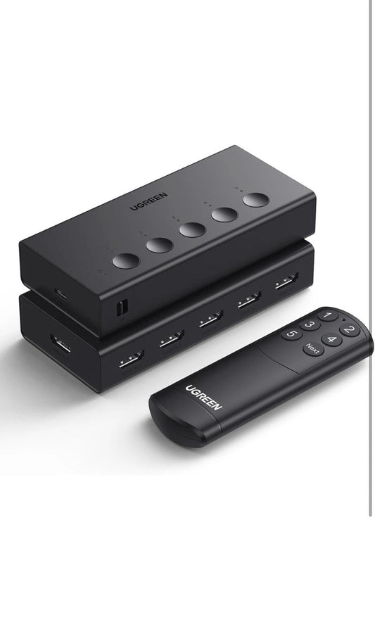 UGREEN HDMI Switch 5 in 1 Out 4K HDMI Switcher