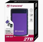 Transcend External HDD 2TB – Purple