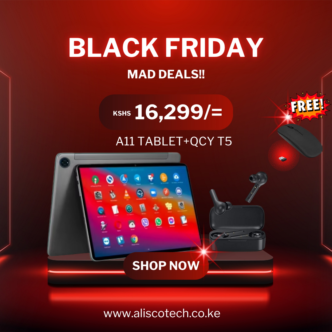 ANDROID A11 TABLET+ QCY T5 GAMING EARBUDS+FREE RECHARGEABLE WIRELESS MOUSE