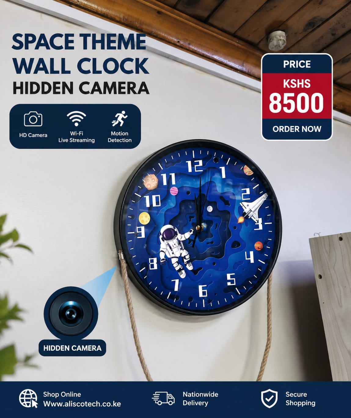  Clock Hidden Camera