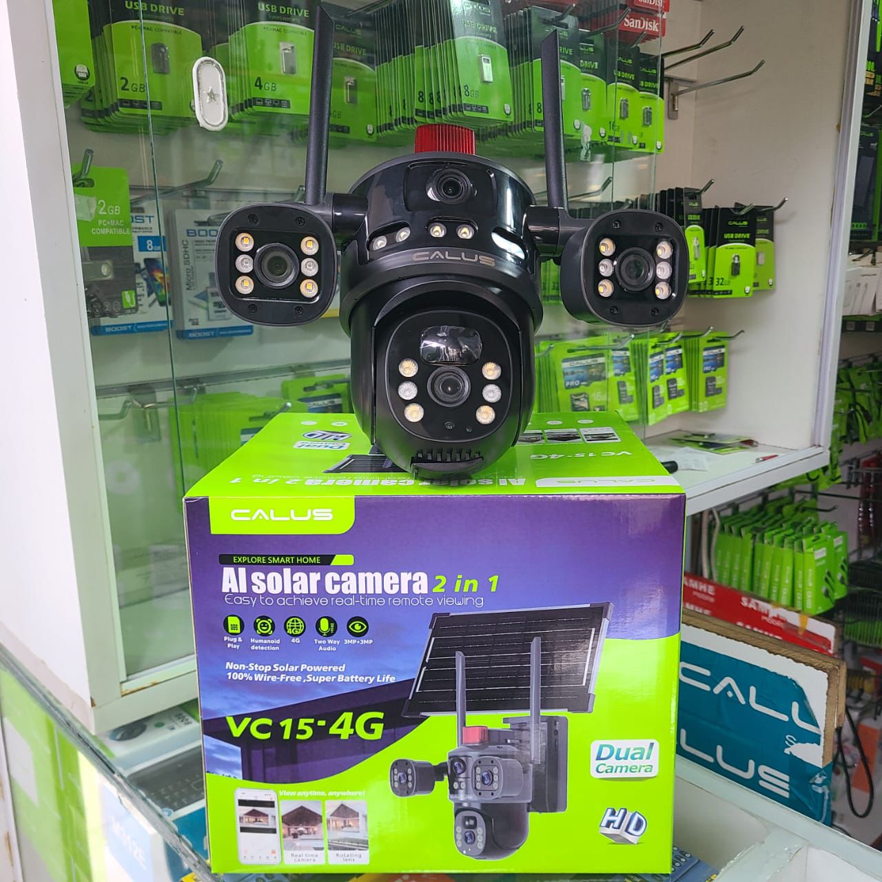 Calus Vc 15-4G Dual lens Outdoor Solar Camera