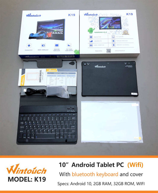 Wintouch-K19 10″ Android Tab with Keyboard 2GB RAM 32GB Internal storage