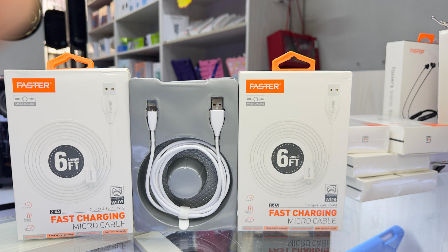 FASTER 03 6ft Micro USB Datacable