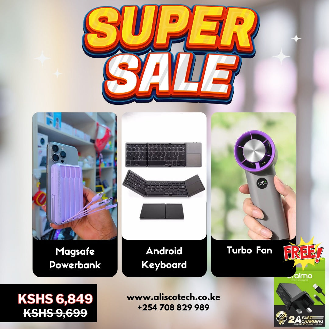 keyboard ,Viaking power bank and Fan