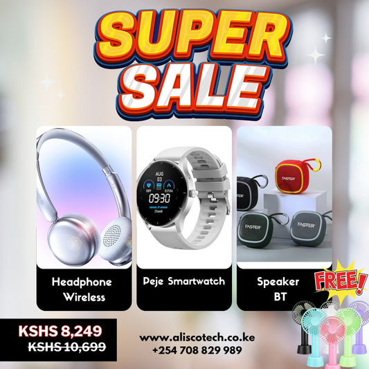 MIN GO HEADPHONE,PEJE WATCH,SPEAKER AND FAN BUNDLES
