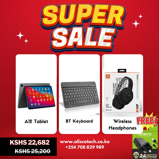 WINTOUCH A12, JBL HEADPHONES,BT KEYBOARD