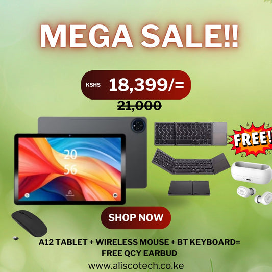 WINTOUCH A 11 ,KEYBOARD ,MOUSE AND QCY EARPODS BUNDLES