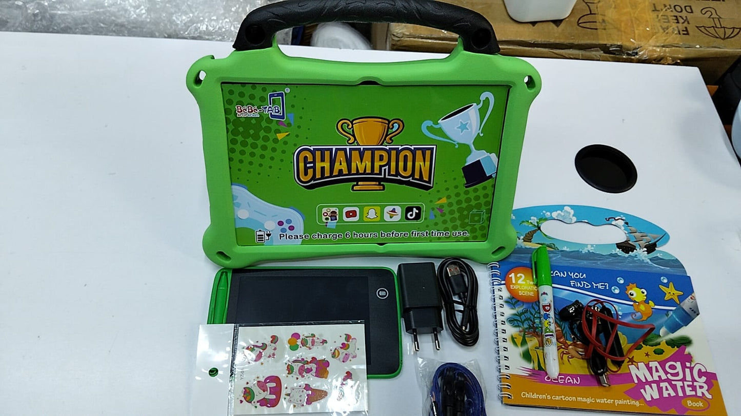 Bebe Champion Kids Tablet – 10-Inch Display | 12GB RAM + 512GB ROM