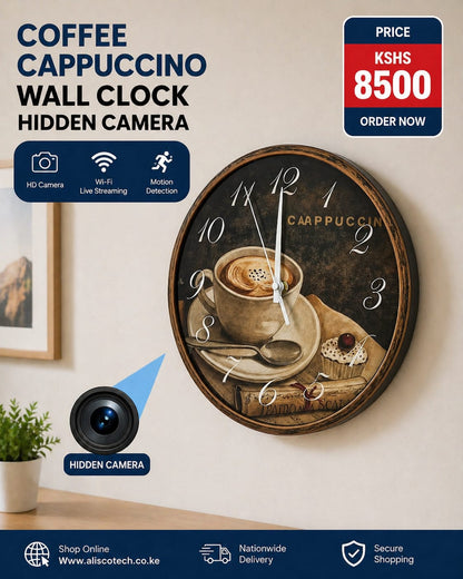  Wall Clock Hidden Camera