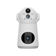 4G Dual Lens Indoor Security Camera with Inbuilt Battery