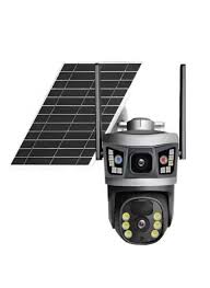 V380 Dual Lens WiFi Solar Camera – 24/7 Solar-Powered Smart Security