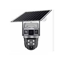 V380 Dual Lens WiFi Solar Camera – 24/7 Solar-Powered Smart Security