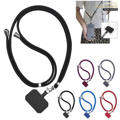Trendy Mobile Strap Phone Charm Crystal Beads Wrist with neck long silicone Lanyard