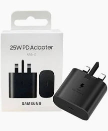 Samsung 25W PD Power Adapter with USB C Cable.